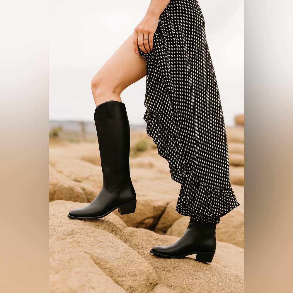 SOLD FRYE Carson Pull On Tall Boot - Picture 1 of 16